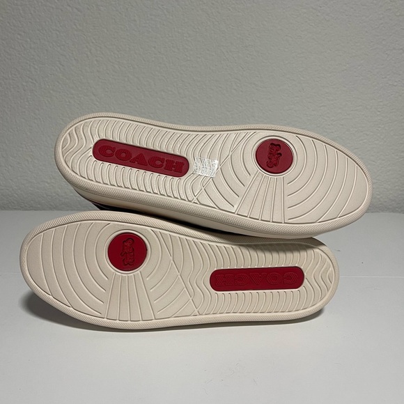 🍓Coach Clip Low Top Sneakers – Strawberry Print | Electric Red | Size 7 (NWT) - Picture 7 of 8